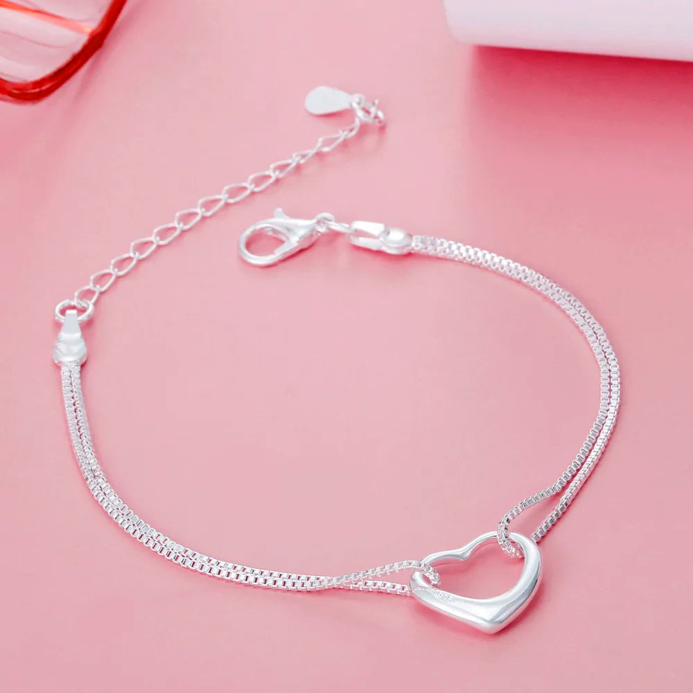 Fine 925 sterling silver Chain stars Bracelets for women Charms fashion designer party Wedding Jewelry Holiday gifts