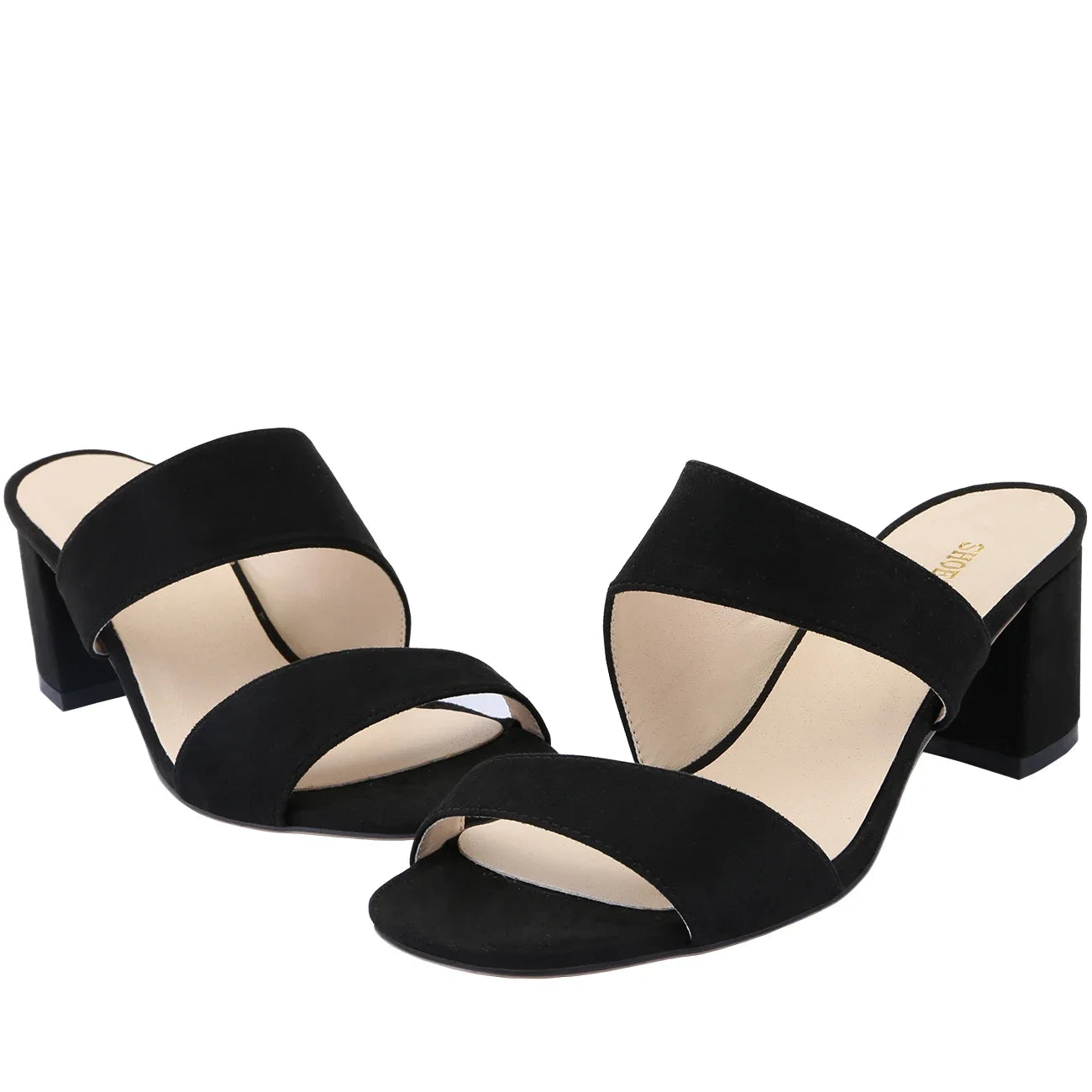 Women Low Chunky Sandals Fashion Sexy Comfort Open Toe 5cm Thick Heel Ship on High Heels Party Dress Girl Slipper Wedding Shoes