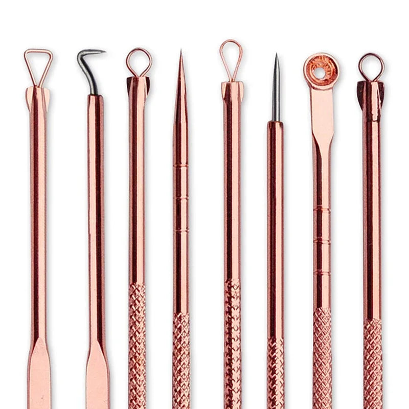 4Pcs Blackhead Removal Needles Black Dots Cleaner Stainless Steel Spot Extractor Acne Treatment Needle Face Clean Care Tool