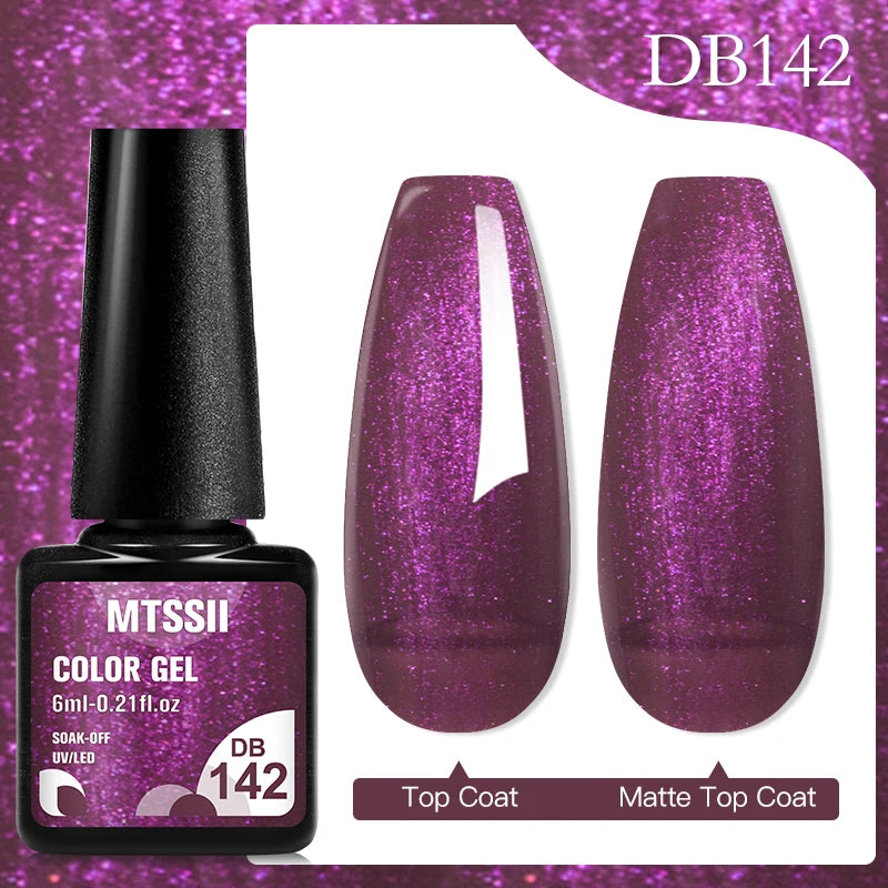 Mtssii 6ML Chocolate Color Gel Nail Polish Brown Semi Permanent UV Gel Autumn Winter Popular Soak Off Nail Art Gel Varnishes