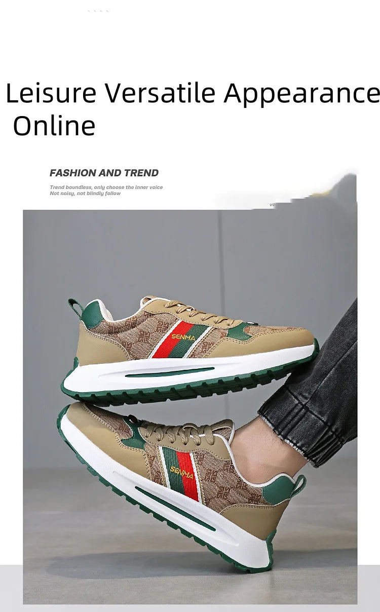 SENMA  Luxury Men's Shoes Men Casual Shoes Men's Skateboard Shoes Retro Platform Sneakers Unisex Women's Sports Shoes Sneakers