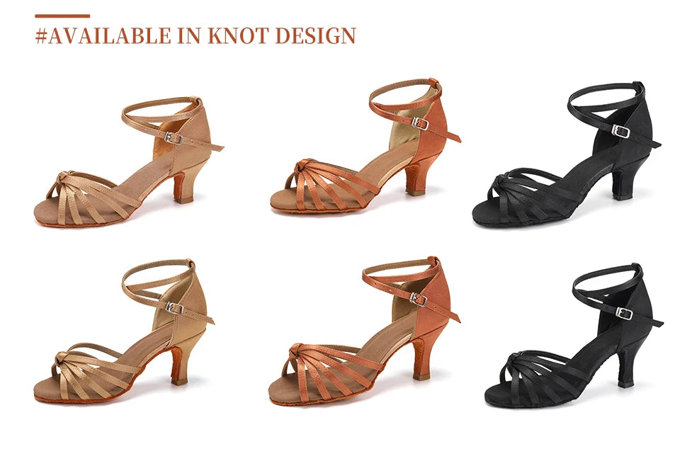 Hot Selling Women's Tango/Ballroom/Latin Dance Dancing Shoes Heeled Salsa Professional Dancing Shoes For  Girls Ladies 5cm/7cm
