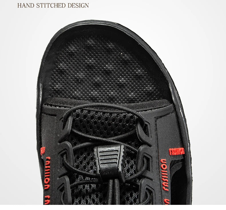 2024 New Men's Sandals Fashion Designer Soft Men's Slippers Outdoor Breathable Beach Shoes Anti-slip Comfortable Men Flip flops