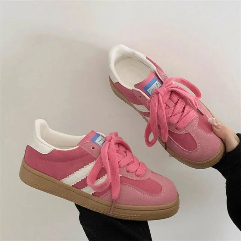 Women's Sneakers Fashion Lace Up Vulcanized Shoes Luxury Tennis Training Shoes for Women Casual Sports Running Shoe Ladies Shoes