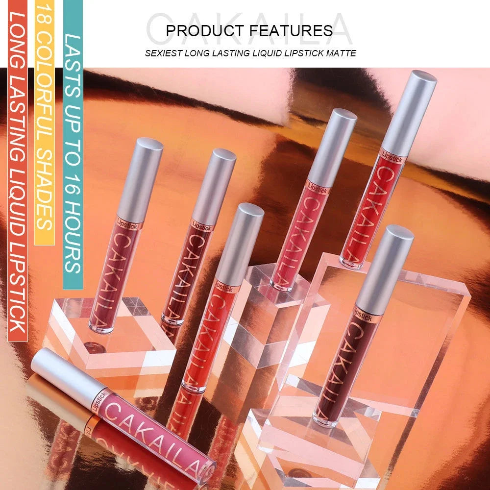 Matte Velvet Lip Glaze Long Lasting Silky Smooth Liquid Lipstick Not Easy To Fade Lip Gloss Makeup Sexy For Women Lip Tint