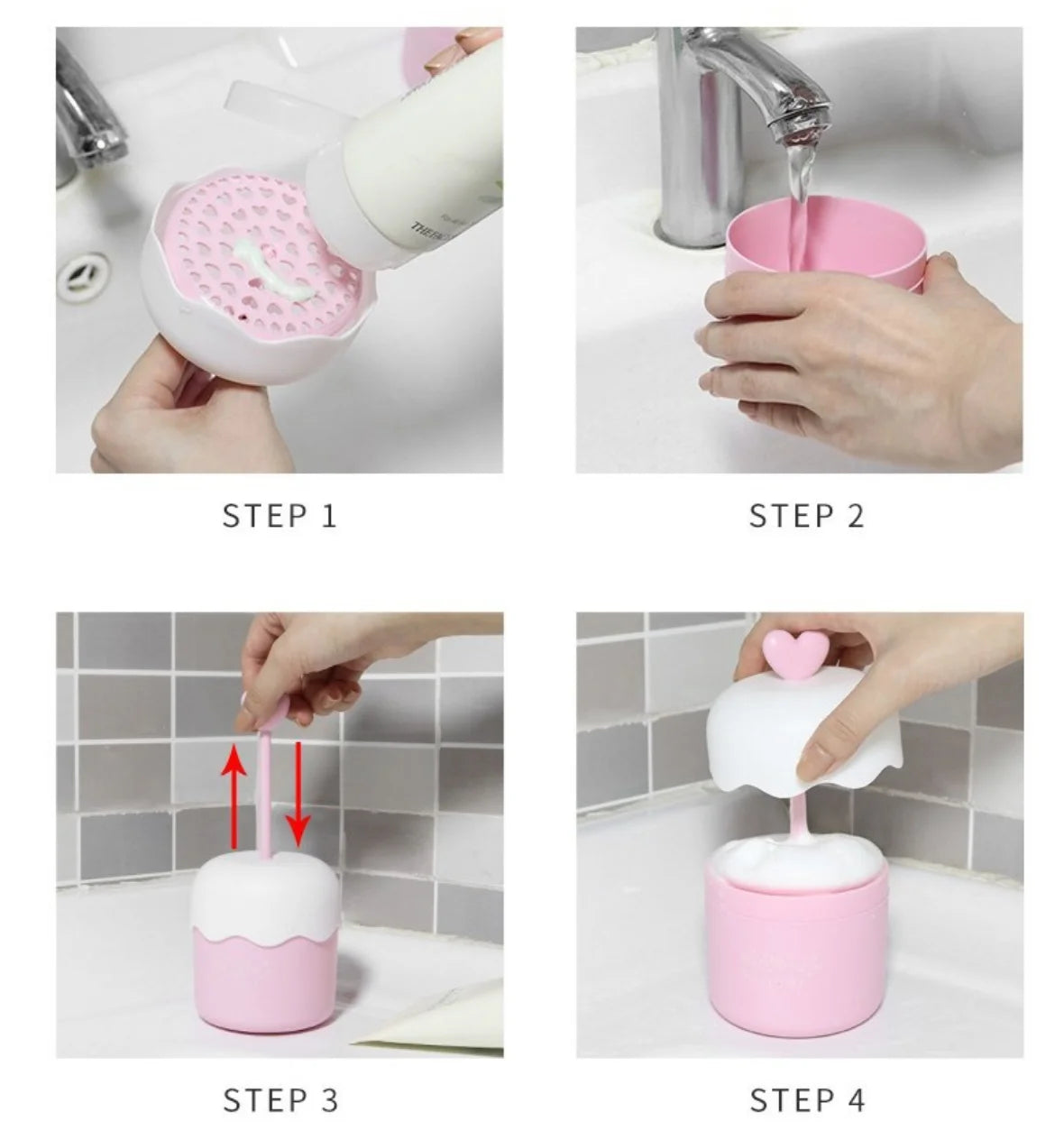 Foam Maker Bubble Skin Care Beauty Face Cleaning Foam Device Cup Bottle Cleanser Facial Makeup Remover Tool