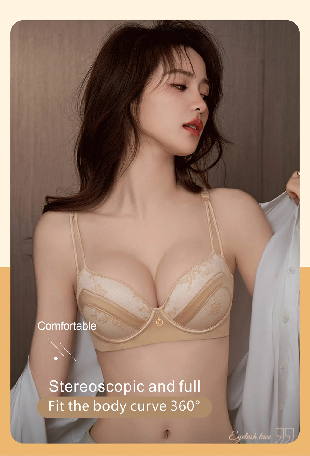 CAITING Bras Sexy Lace Massage Ladies Push Up Brassiere Floral Female lingerie Underwire Women Underwear