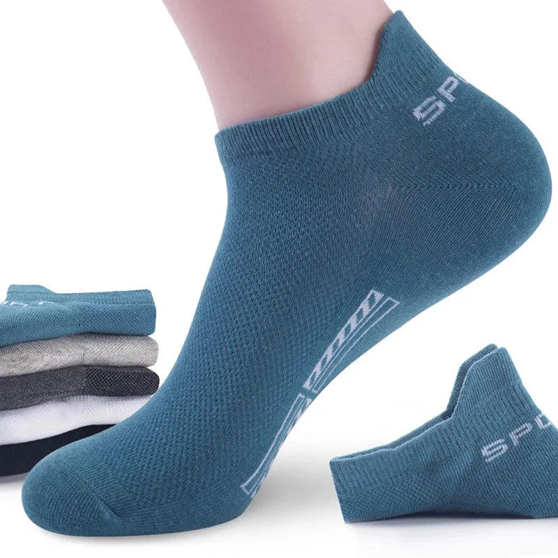 2 Pairs Mens Cotton Short Socks New Style Striped Sports Men Sock Soft Breathable Durable Spring Summer Male Ankle Socks for Boy