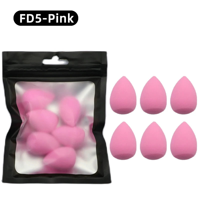 OGEYERO6pcs Mini Makeup Sponge Puff Beauty Egg Sponge for Makeup Concealer Foundation Face Cosmetic Puff Kit Make Up Blender Too