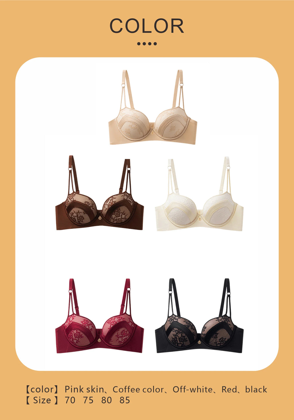 CAITING Bras Sexy Lace Massage Ladies Push Up Brassiere Floral Female lingerie Underwire Women Underwear