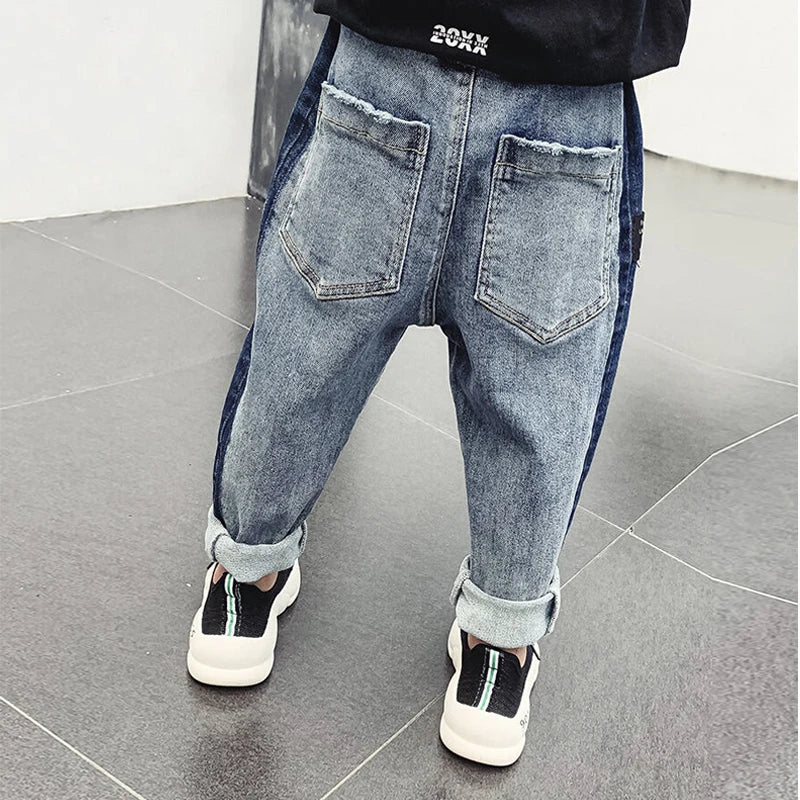 IENENS 5-13Y Kids Boys Clothes Skinny Jeans Classic Pants Children Denim Clothing Long Bottoms Baby Boy Casual Trousers