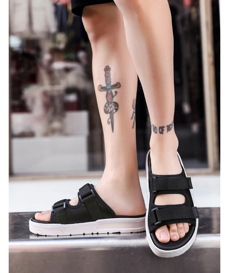 Men's Sandals Flat Sandals Men's Slippers Shoes for Men Wear-resistant Soft and Comfortable Indoor and Outdoor Non-slip Fashion