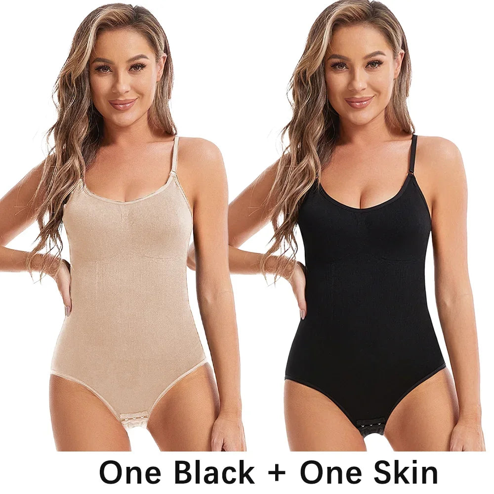 Women Slimming Shapewear Seamless Slimming Butt Lifter Full Body Shaper Smooth Out Bodysuit Open Crotch High Elastic Body Suits