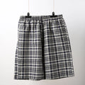 100% Cotton Mens Underwear Boxers Shorts Male Casual Sleepwear Underpants Plaid Loose Comfortable Homewear Sleeping Short Pants