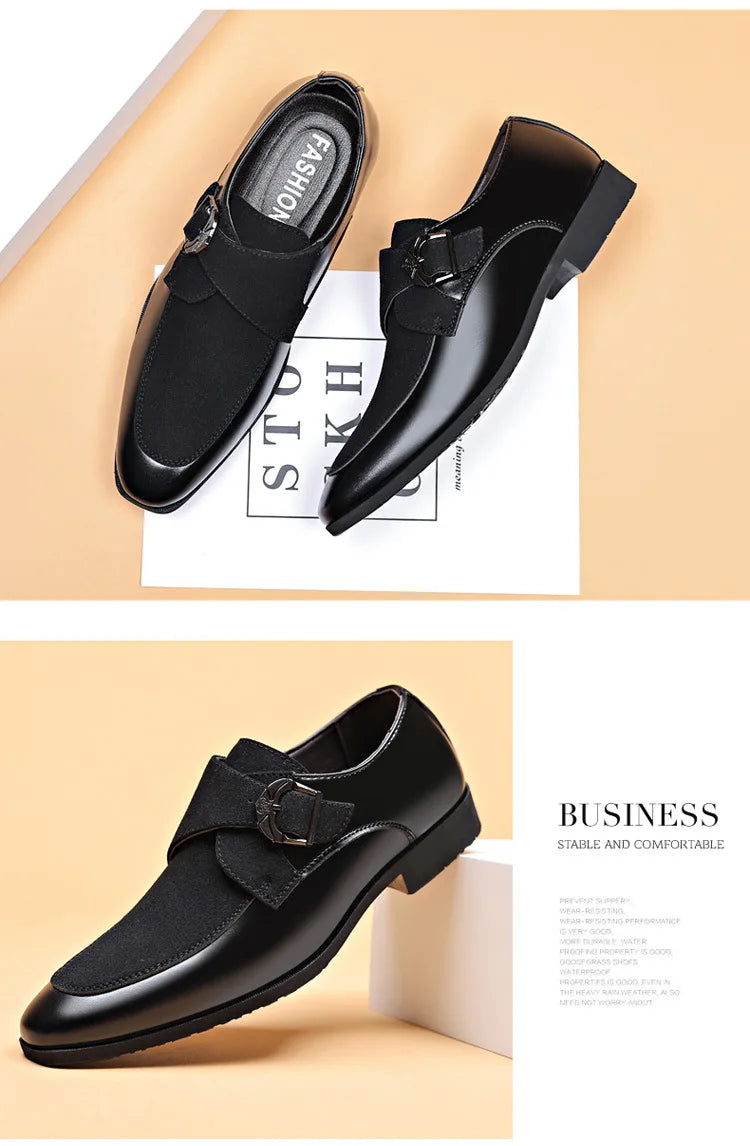 Luxury Dress Shoes for Men designer Business Men Oxford Shoes British Style Pointed Wedding Formal Shoes New Men Fashion Loafers