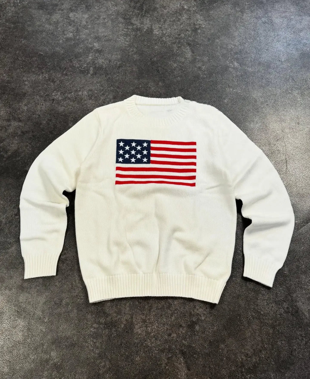 New Autumn\Winter Classic Harajuku Striped Retro Sweater Women's Embroidered Pattern Color Blocking Knitted Pure Cotton Sweater