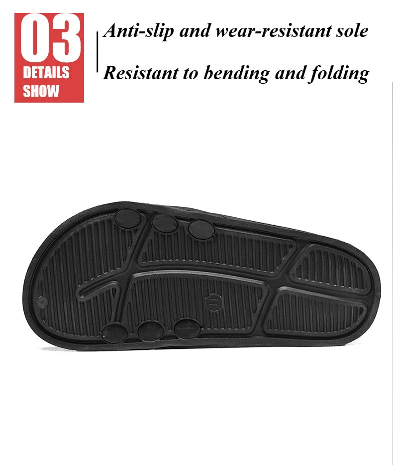 Summer Men's Mesh Surface Slippers EVA Platform Open Toe Slip on Sandals Home Non-slip Slides Outdoor Beach Sandal Shoes for Men