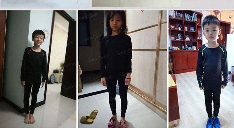 Kids Gym Trousers Brand Black Tights Girl Sport Leggings For Boys Pants Fitness Running Quick Dry Children Yoga Training Bottoms