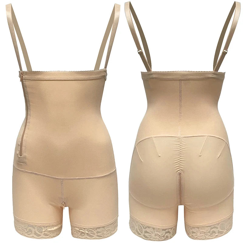 AfruliA High Compression Bodysuits Shapewear Fajas Colombianas Corrective Girdles Tummy Control Panties BBL Slimming Body Shaper