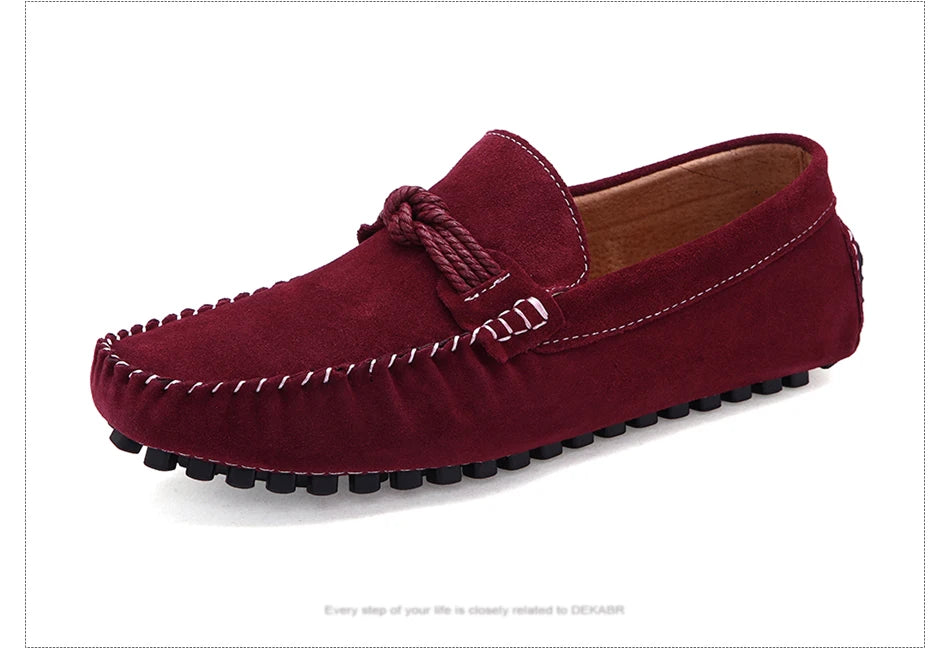 DEKABR New Design High Quality Suede Loafers Slip on Moccasins Comfortable Breathable Lightweight Handmade Driving Shoes for Men
