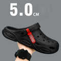 2024 New EVA Men's Clogs Shoes Lightweight Plastic Clog Male Fashion Letters Beach Working Sandals With Men Clogs& Mules