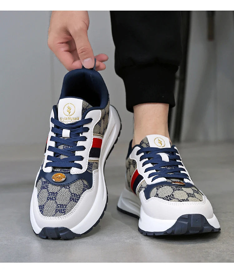 SENMA  Luxury Men's Shoes Men Casual Shoes Men's Skateboard Shoes Retro Platform Sneakers Unisex Women's Sports Shoes Sneakers