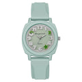 Fashion 3D Arabic Dial Women's Quartz Watch Candy Color Silicone Band Square Watches