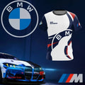 Summer Men's BMW T-Shirt Sports Motorcycle Racing Short Sleeve Fashion Casual M Power Car Brand Clothes