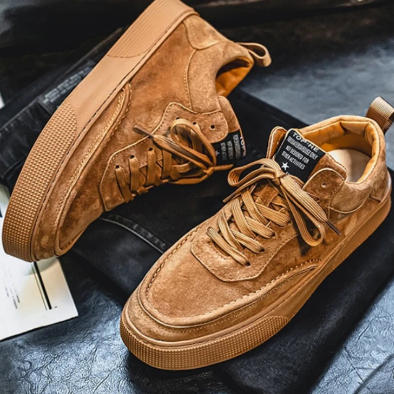 New British style men board shoes  spring  autumn retro low top male casual single shoes student sports  shoes