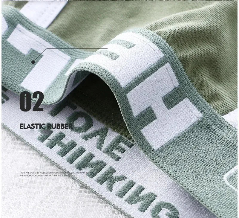 1/3/4 PCS Men's Underwear Boxer Shorts Sexy Panties Cotton Boxers Sports Comfort Man Underpants Shorts Homme U Convex Lingerie