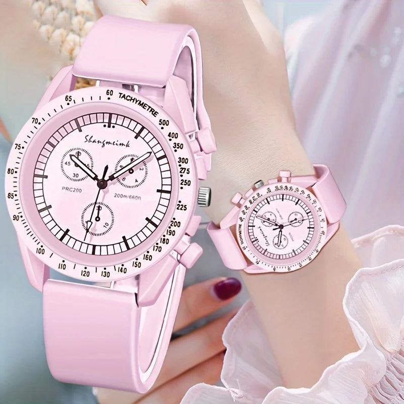 Fashion Candy Color Silicone Band Women Quartz Watch Students Sports Wristwatches Reloj Mujer Girls Clock Gift
