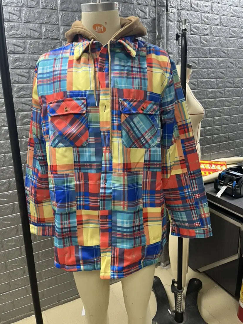 Men's brand winter jacket, casual long-sleeved loose-fitting hooded jacket, high-quality design, warm coat with fashionable hood