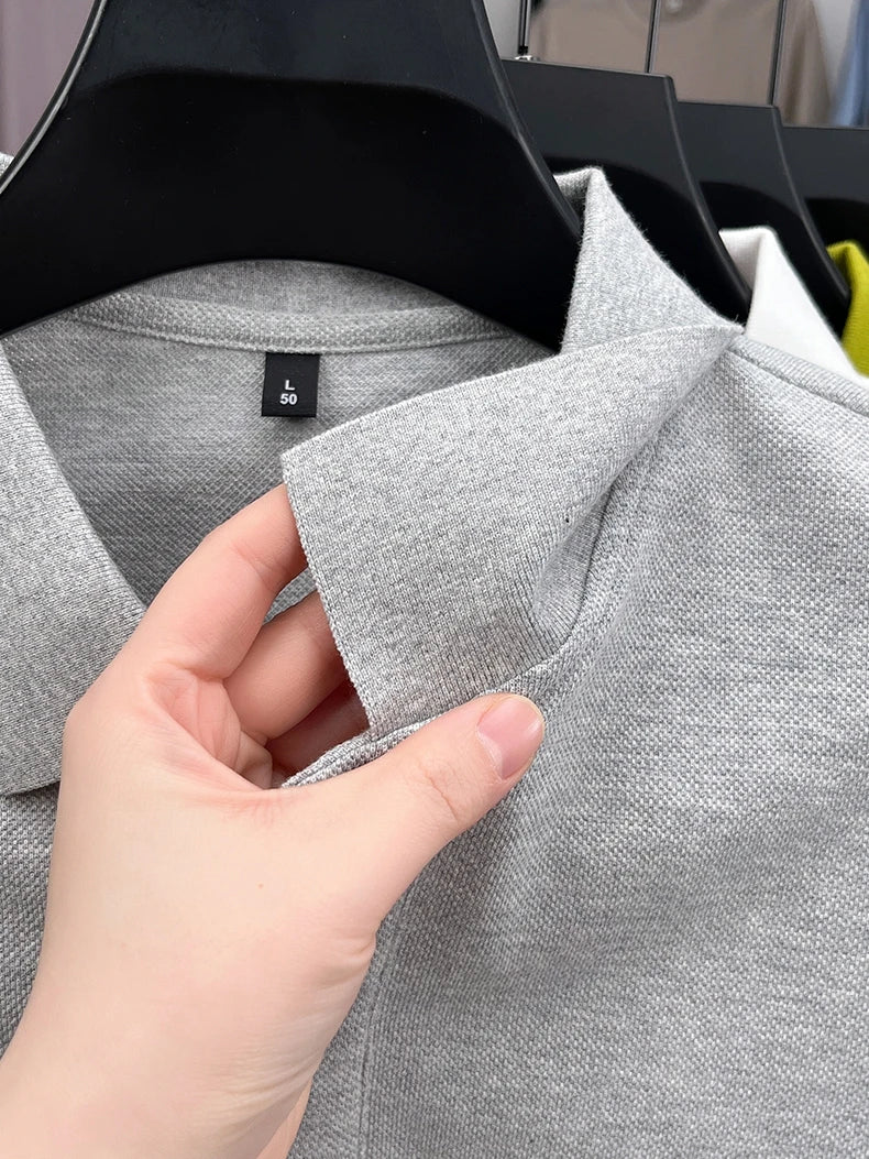 Premium Luxury Brand Men's Polo Shirt Lapel Horse Embroid Short Sleeve 100Cotton T-Shirt Business Office Golf Summer Men's Wear