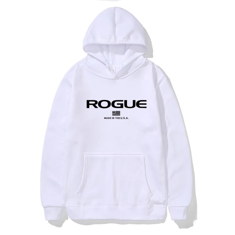 2025 Hoodie New Men's Sports Brand Rogue Fitnes Hooded Sweater Sports Cotton Fleece Men Pullovers Hip Hop Sweatshirt hombre ropa