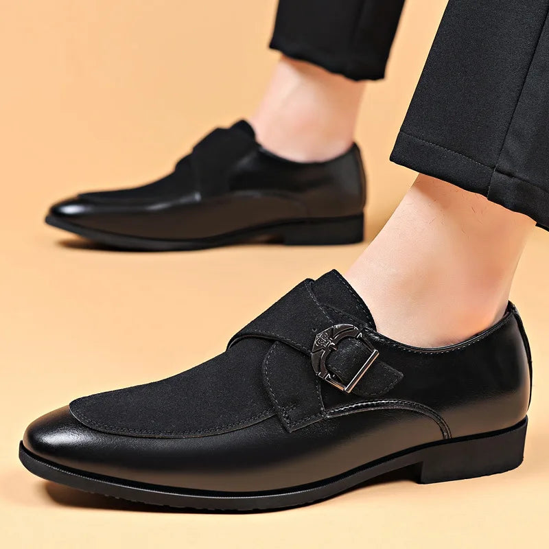 Luxury Dress Shoes for Men designer Business Men Oxford Shoes British Style Pointed Wedding Formal Shoes New Men Fashion Loafers
