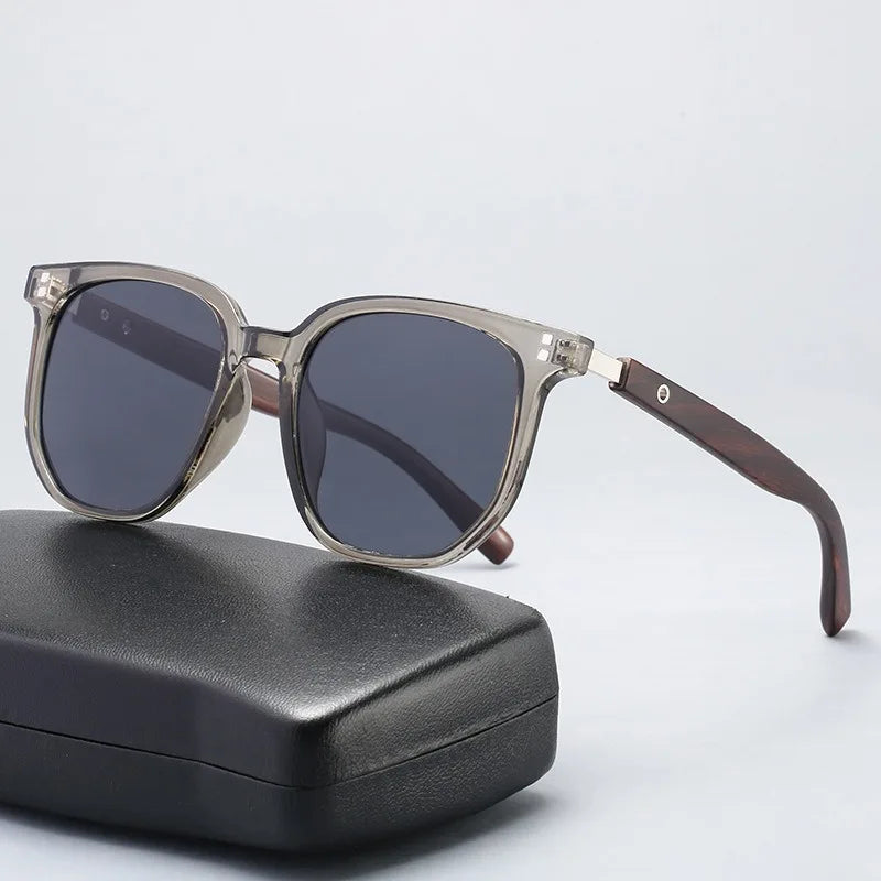 New Men Vintage Wooden Frame Sunglasses Classic Men's Sunglasses Polarized UV Protection Driving Eyewear Outdoor Shades Goggles