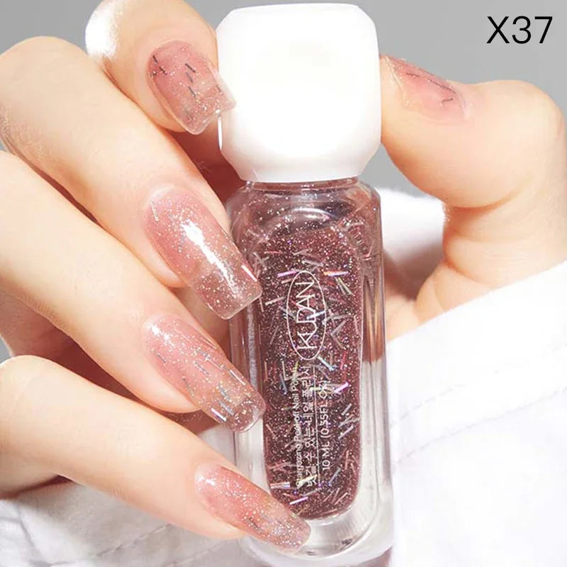 10ml Peel Off Water-Based Starry Nail Polish Fast Drying Long-Lasting Healthy And Brightening Effect No Need Lamp Cure