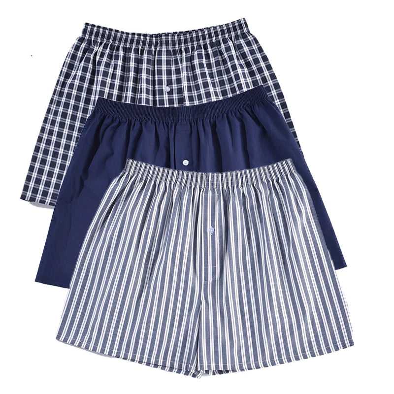 Cotton Men's Boxer Shorts, Summer Men's Comfort Shorts, Men's Breathable Underwear, Soft Shorts, Home Shorts, Special 3pcs Set