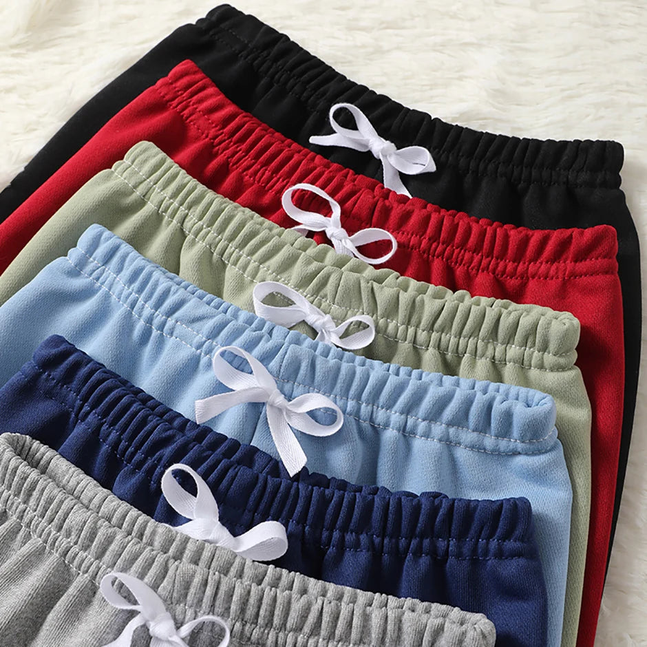 1/3 Pcs Children's Basic Joker Shorts Boy Leisure Sports Tether Pants Girl Fashion Comfortable Multicolor Combination Hot Pants