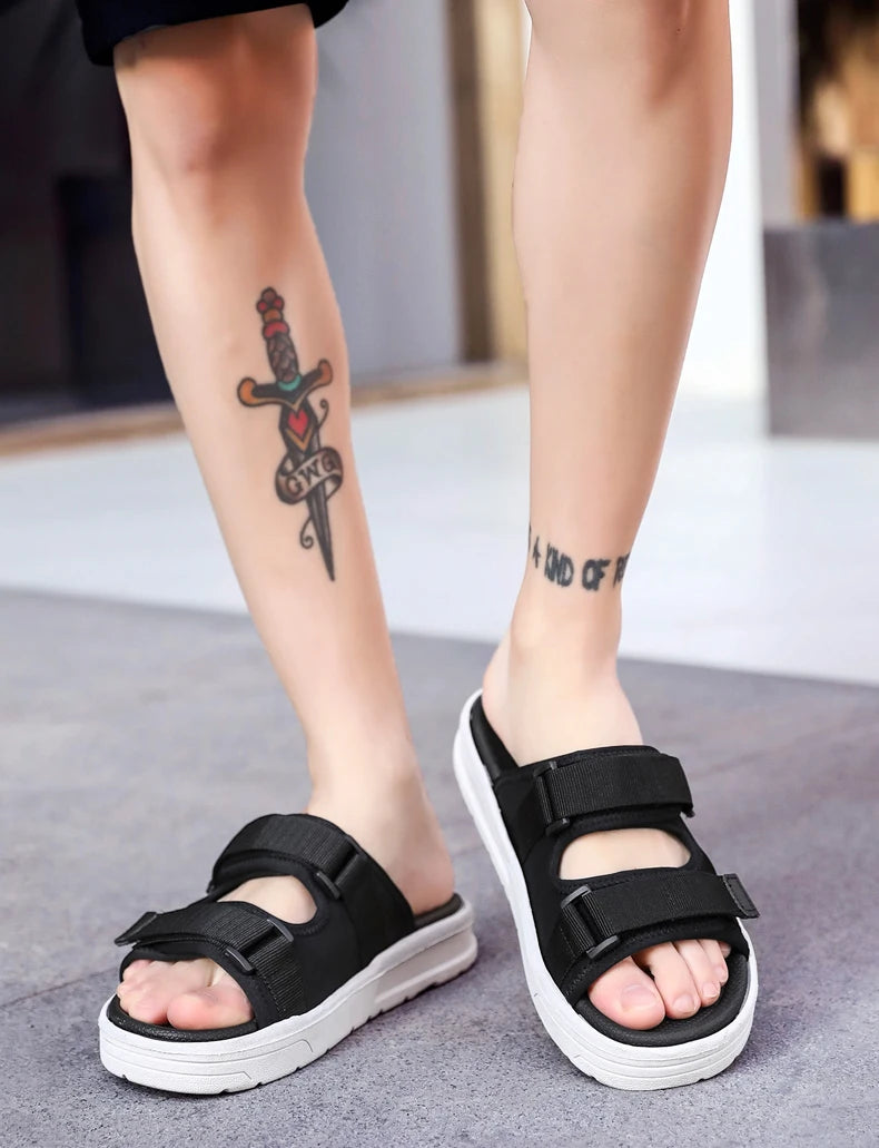 Men's Sandals Flat Sandals Men's Slippers Shoes for Men Wear-resistant Soft and Comfortable Indoor and Outdoor Non-slip Fashion
