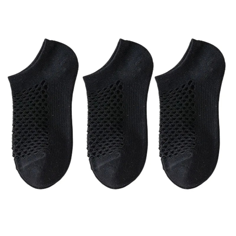 3pairs Women's Socks Breathable Fishnet Casual Ankle Sock Fashion Comfortable High Quality Summer Thin Ladies Calcetines Mujer