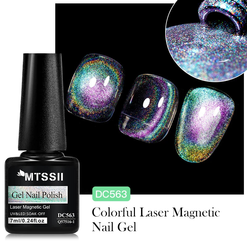 7ml Moonlight Magnetic Cat Eye Gel Nail Polish Grey Blue Red Black Autumn and Winter Nails Ultra Shine Soak Off UV Gel Nail Art