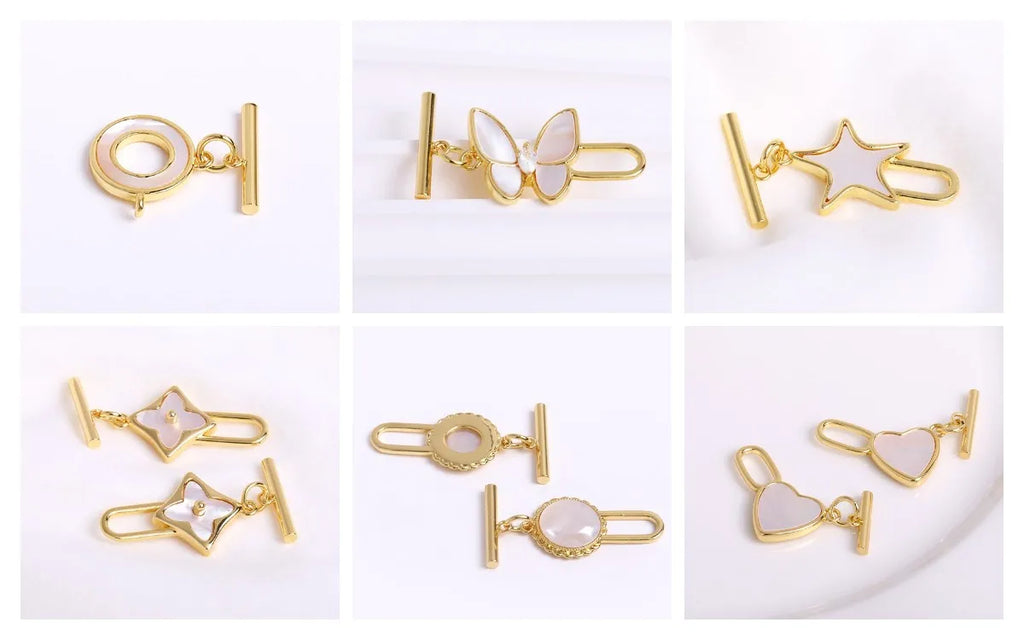 18K Gold Plated Natural Shell with Zircon/Pearl Heart Shape Pendant Necklace Trendy Necklaces For Women Jewelry Party Gifts