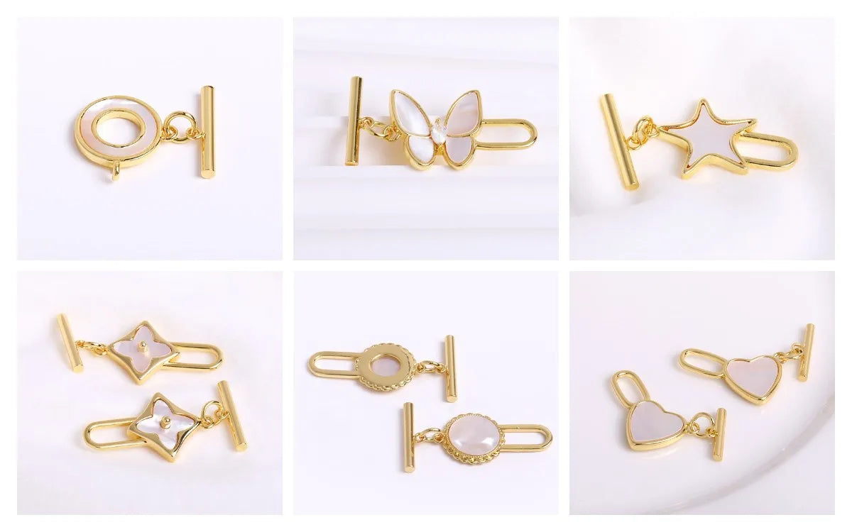 18K Gold Plated Natural Shell with Zircon/Pearl Heart Shape Pendant Necklace Trendy Necklaces For Women Jewelry Party Gifts