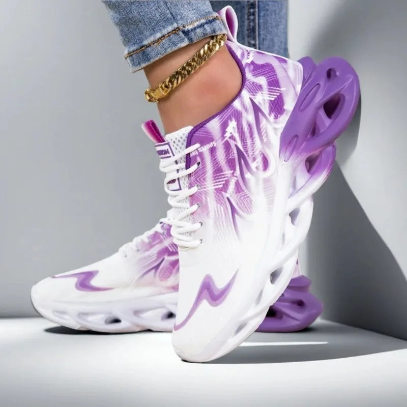 MAEDEF Women's Shoes Men Women Running Sports Shoes Lightweight Mesh Breathable Comfortable Flat Soft Tennis Shoe Sneakers Woman