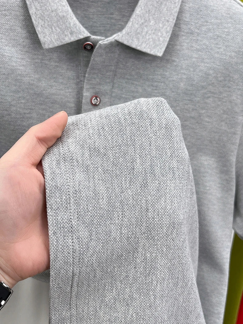 Premium Luxury Brand Men's Polo Shirt Lapel Horse Embroid Short Sleeve 100Cotton T-Shirt Business Office Golf Summer Men's Wear