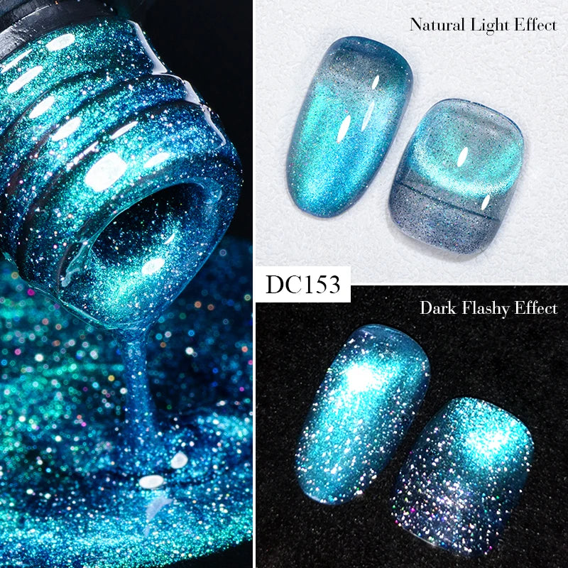 7ml Moonlight Magnetic Cat Eye Gel Nail Polish Grey Blue Red Black Autumn and Winter Nails Ultra Shine Soak Off UV Gel Nail Art