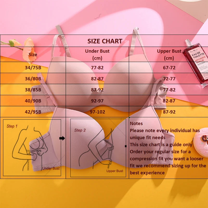 3Pcs/Set Sexy Breast-Expanding Women Bralette Underwear Ladies Gather Up No Show Sleepwear Big Breastless Seamless Bra Brassiere