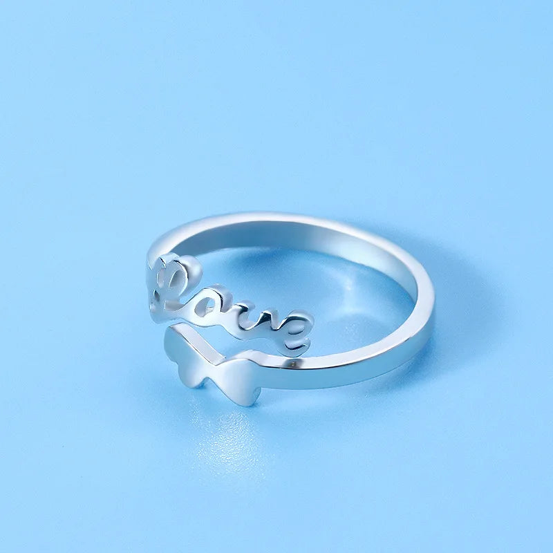 Hot 925 Sterling Silver Ring AAA Zircon Adjustable Simplicity Fashion Exquisite Women Jewelry Accessories Wedding Party Gift