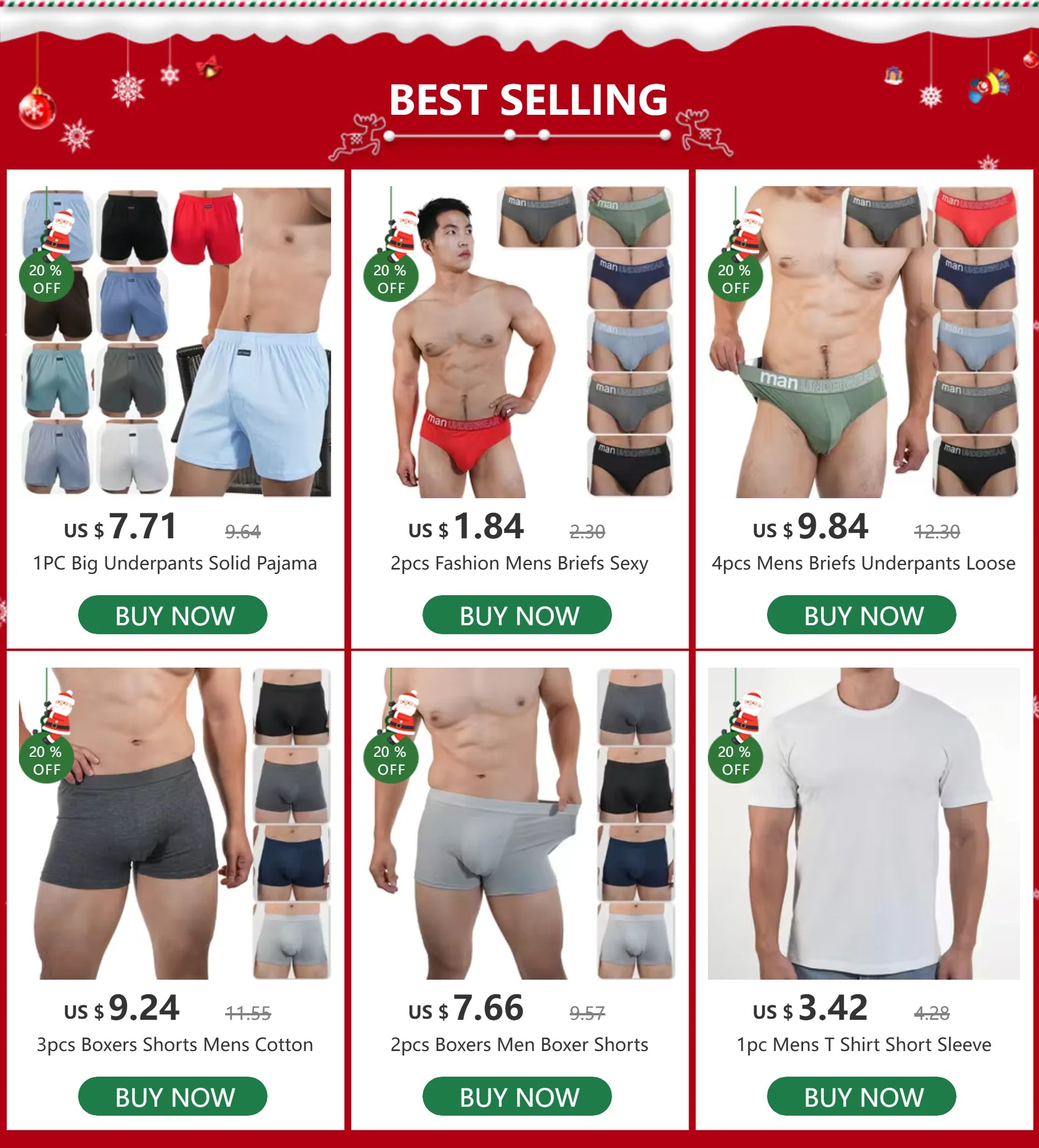 1PC Big Underpants Solid Pajama Bottoms At Home Plus Size Boxers Brief For Men High Waist Allo Pants Cotton Slacks Sleep Bottoms